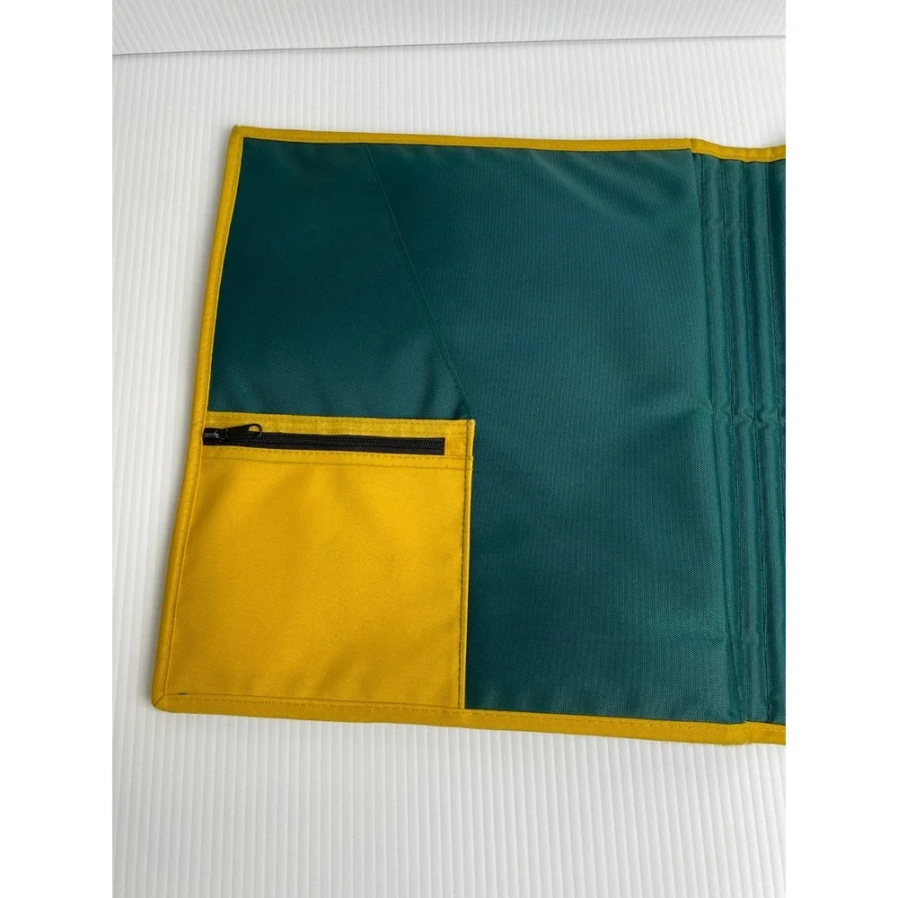 Vintage 1995 Nike Just Do It Mead Trapper Folder Green Yellow Retro Rare